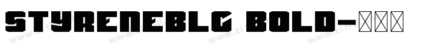 StyreneBLC Bold字体转换